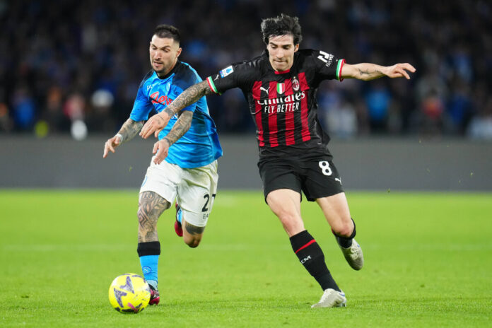 Milan x Napoli em campo pelo Campeonato Italiano