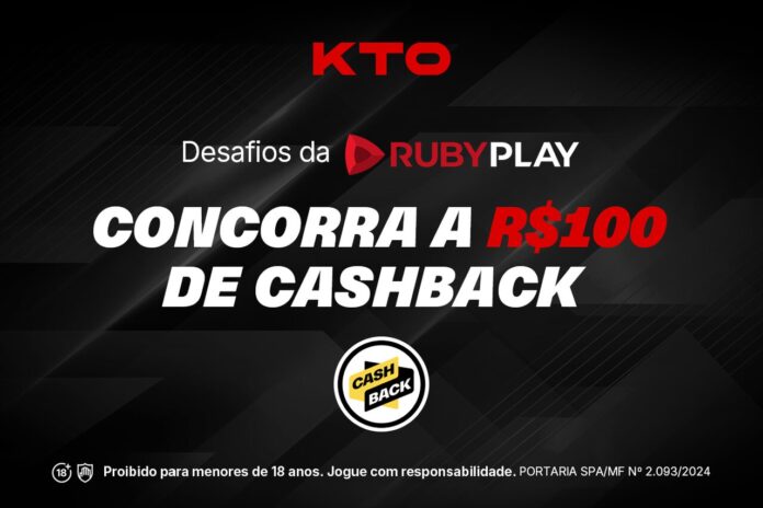 Desafio de cashback Rubyplay na KTO